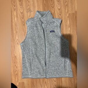 Patagonia  Zip Up Gray Sweater Vest